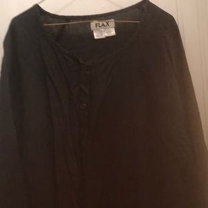Flax black shirt/dress